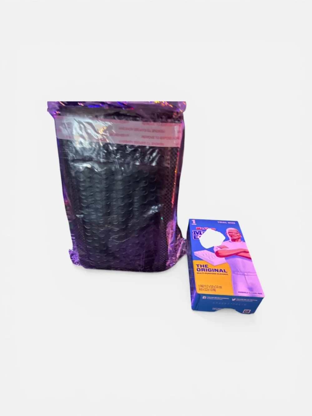 Hot Matte Pink/Black/Silver Padded Bubble Mailers (20, 20, 5)